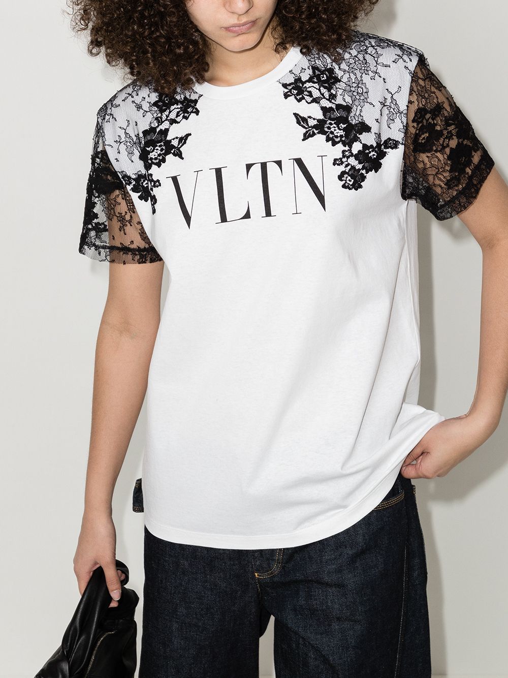 VALENTINO VLTN レース Tシャツ | eterdigital.com.ar