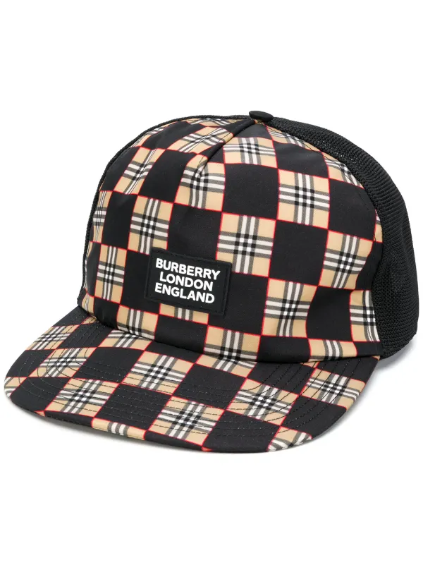 burberry check cap
