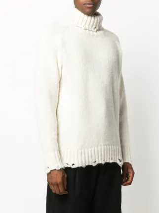 ripped roll-neck jumper展示图