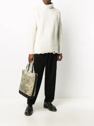 ripped roll-neck jumper展示图