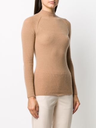 ribbed knit turtleneck展示图