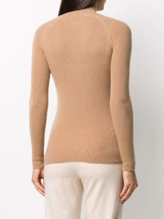 ribbed knit turtleneck展示图