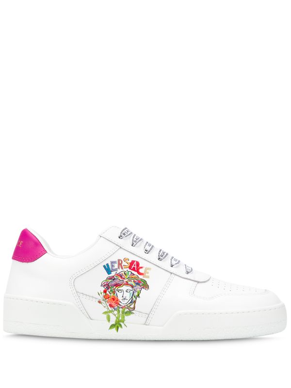 white versace sneakers