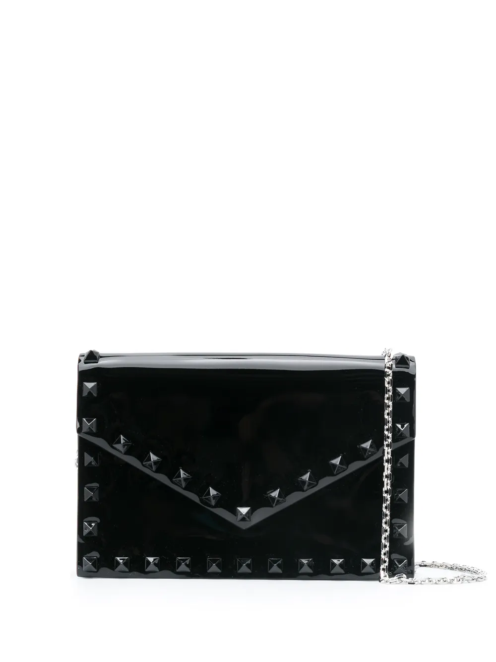 black patent leather crossbody bag