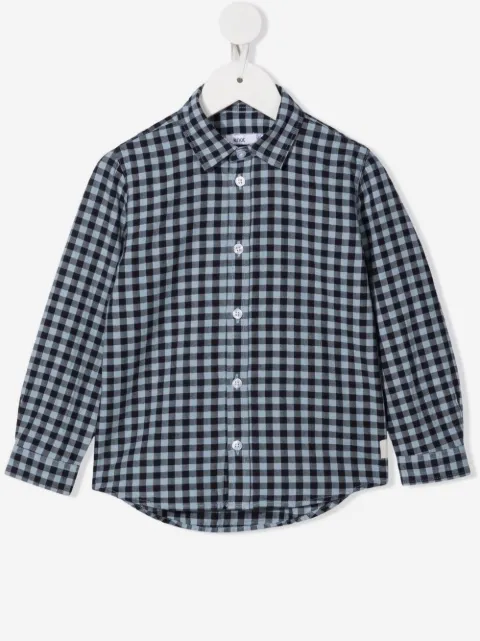 Knot Kentaro gingham-check print shirt