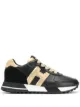 Image 1 of Hogan contrast panel platform sole sneakers