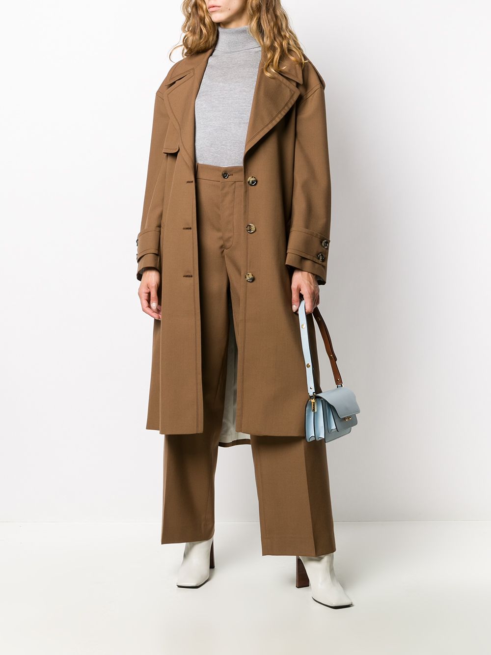 Marni Trenchcoat met ceintuur - Bruin