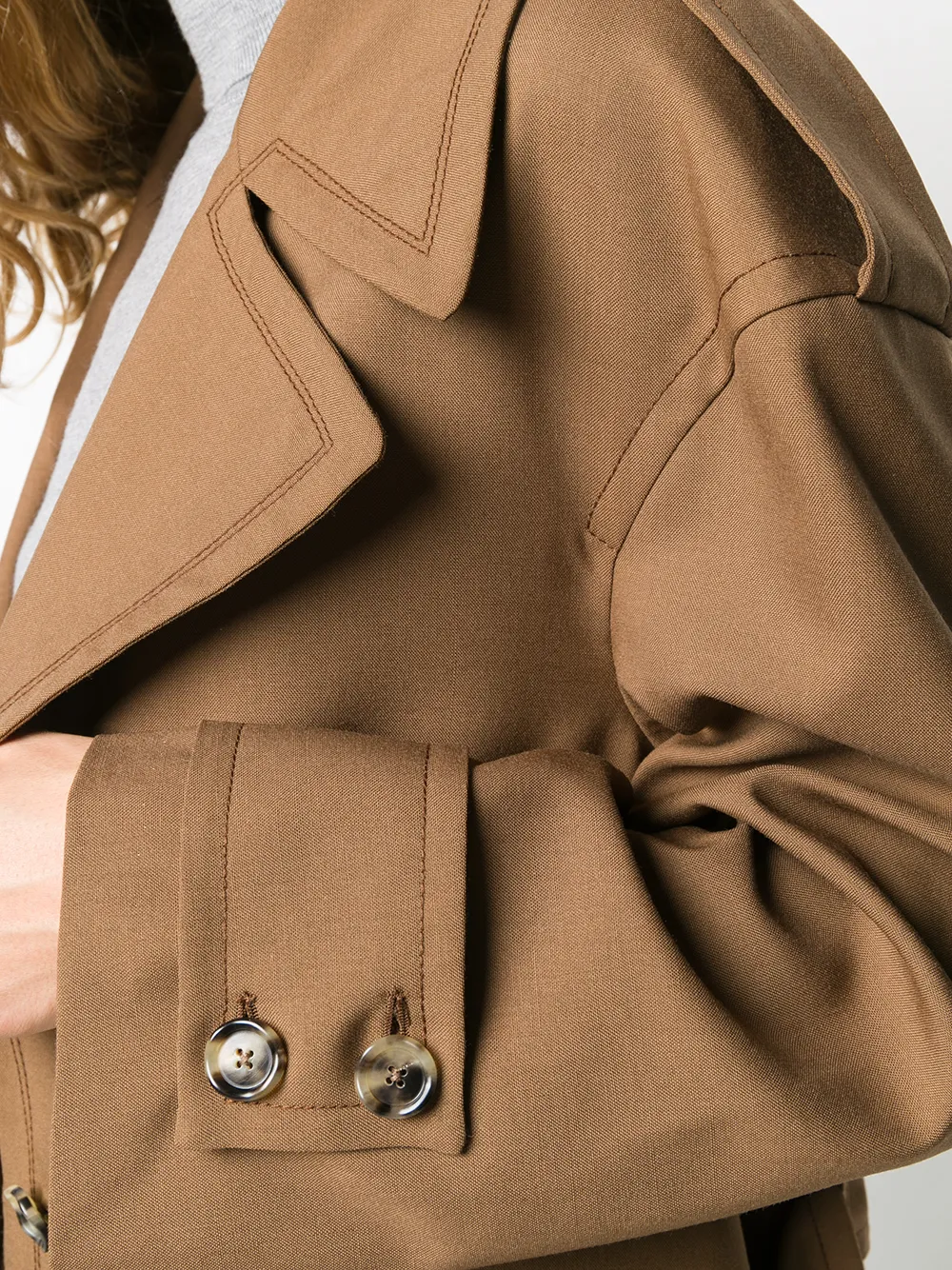 Marni Belted Leather Trench Coat