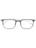 Montblanc square frame glasses - Blue