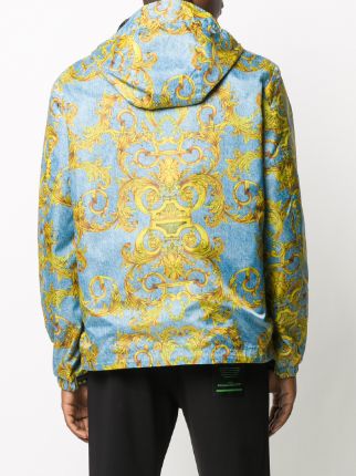 barocco print hooded jacket展示图