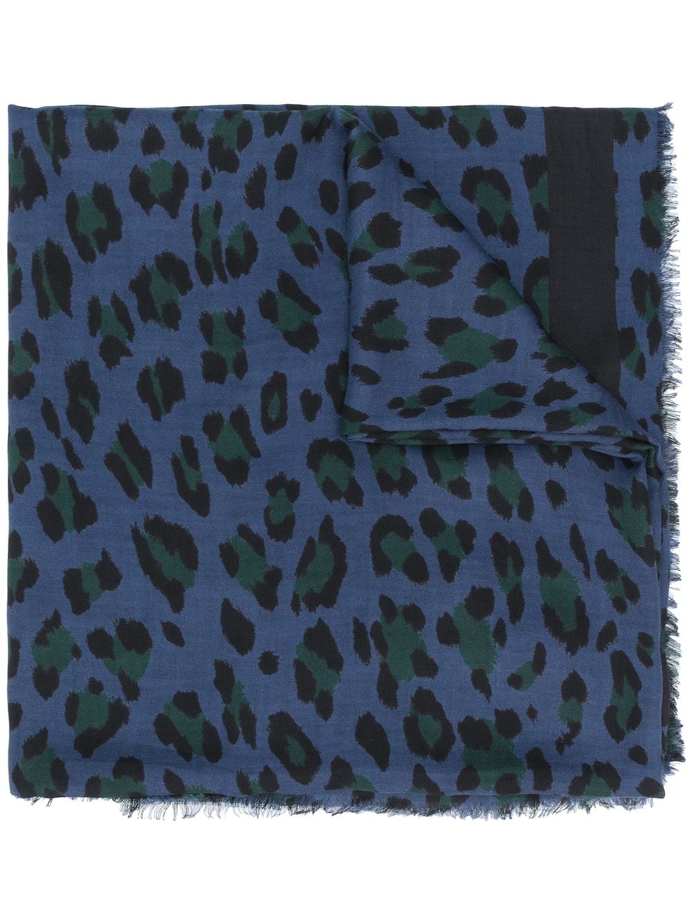 фото Mulberry платок с леопардовым принтом