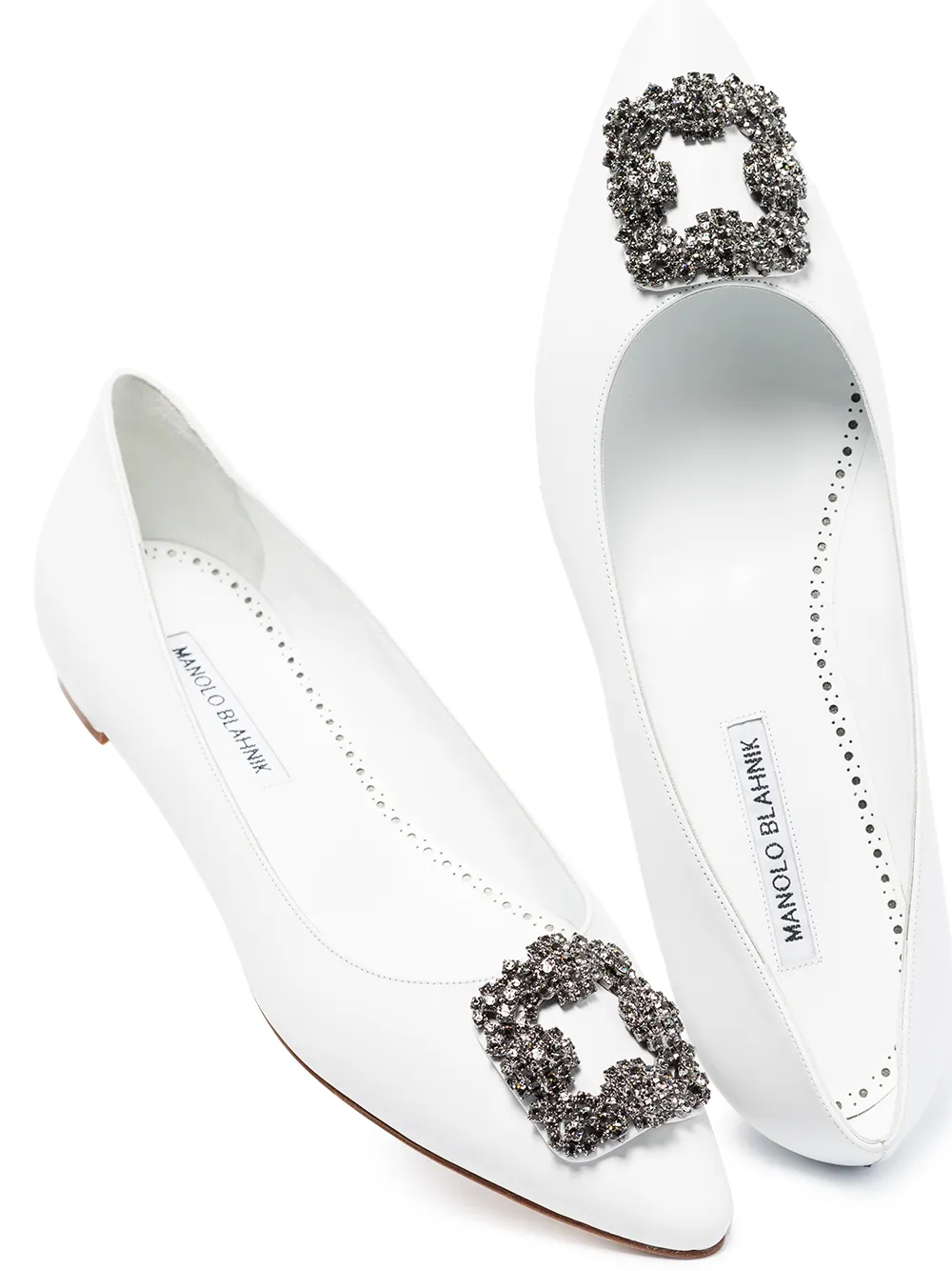Image 2 of Manolo Blahnik Hangisi ballerina shoes