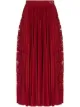 Image 1 of Valentino floral-lace pleated midi skirt
