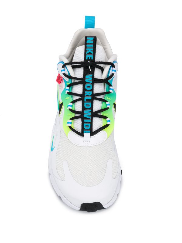 Shop White Blue Nike Air Max 270 React Se Sneakers With Express Delivery Farfetch