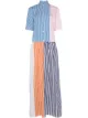 Image 1 of Plan C patchwork maxi shirt dress
