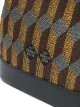 Au Départ Dauphine geometric jacquard bucket bag
