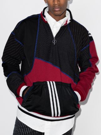X adidas patchwork cotton sweatshirt展示图