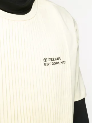 pleated logo T-shirt展示图