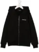 Image 1 of Neil Barrett Kids Ziggie Bear zip-through hooded sweatshirt