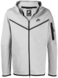 Nike logo-print zip-up hoodie - Grey