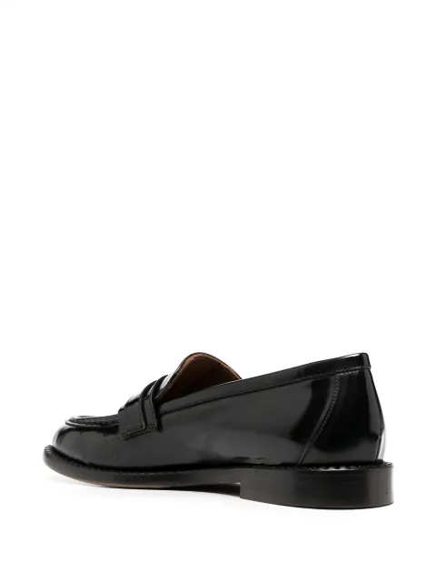 men's black patent leather loafers