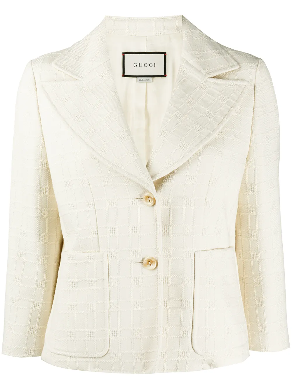 white gucci blazer