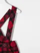 Patachou tartan dungaree shorts