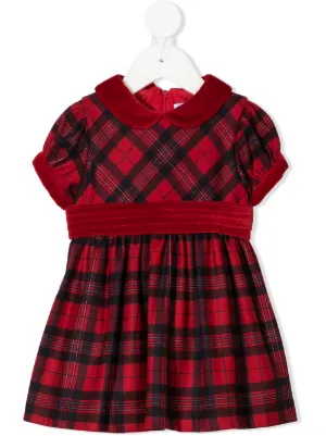 patachou red velvet dress