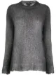 Image 1 of Avant Toi distressed-effect crew neck jumper