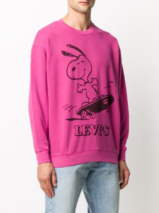 x Peanuts cotton sweatshirt展示图