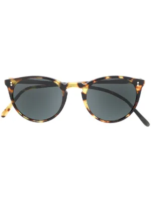Oliver Peoples N.02 ラウンドフレーム サングラス | ブラック