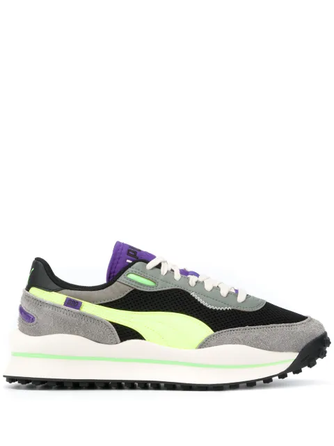 Click to view more detailed imagery on our partner's website Puma Men's Style Rider Neo Archive Low Top Sneakers In Black