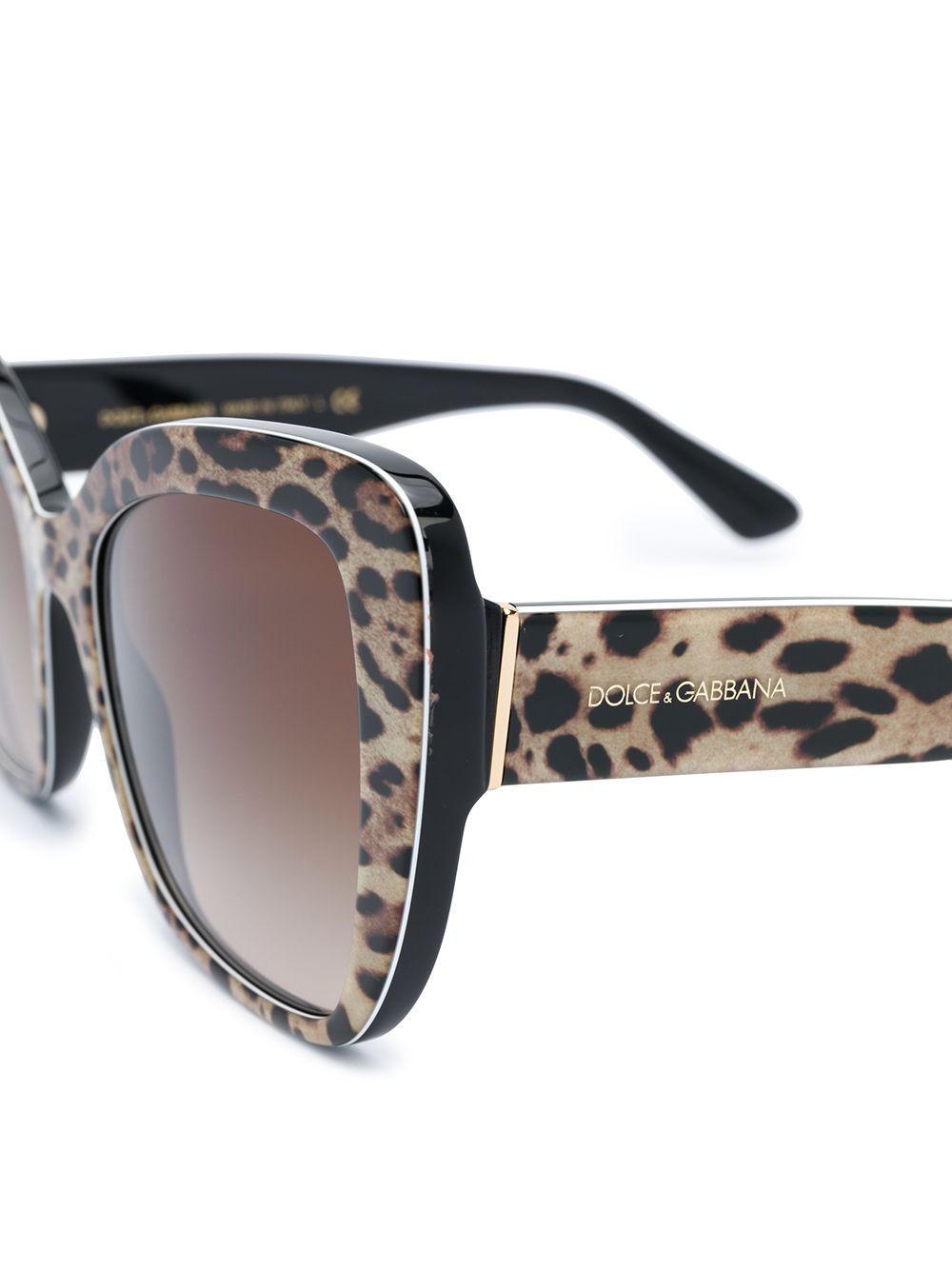 фото Dolce & gabbana eyewear солнцезащитные очки с леопардовым принтом