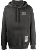 Mauna Kea pigment-dyed logo print hoodie - Grey