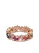 Image 1 of Suzanne Kalan 18kt rose gold diamond sapphire Rainbow Eternity band ring