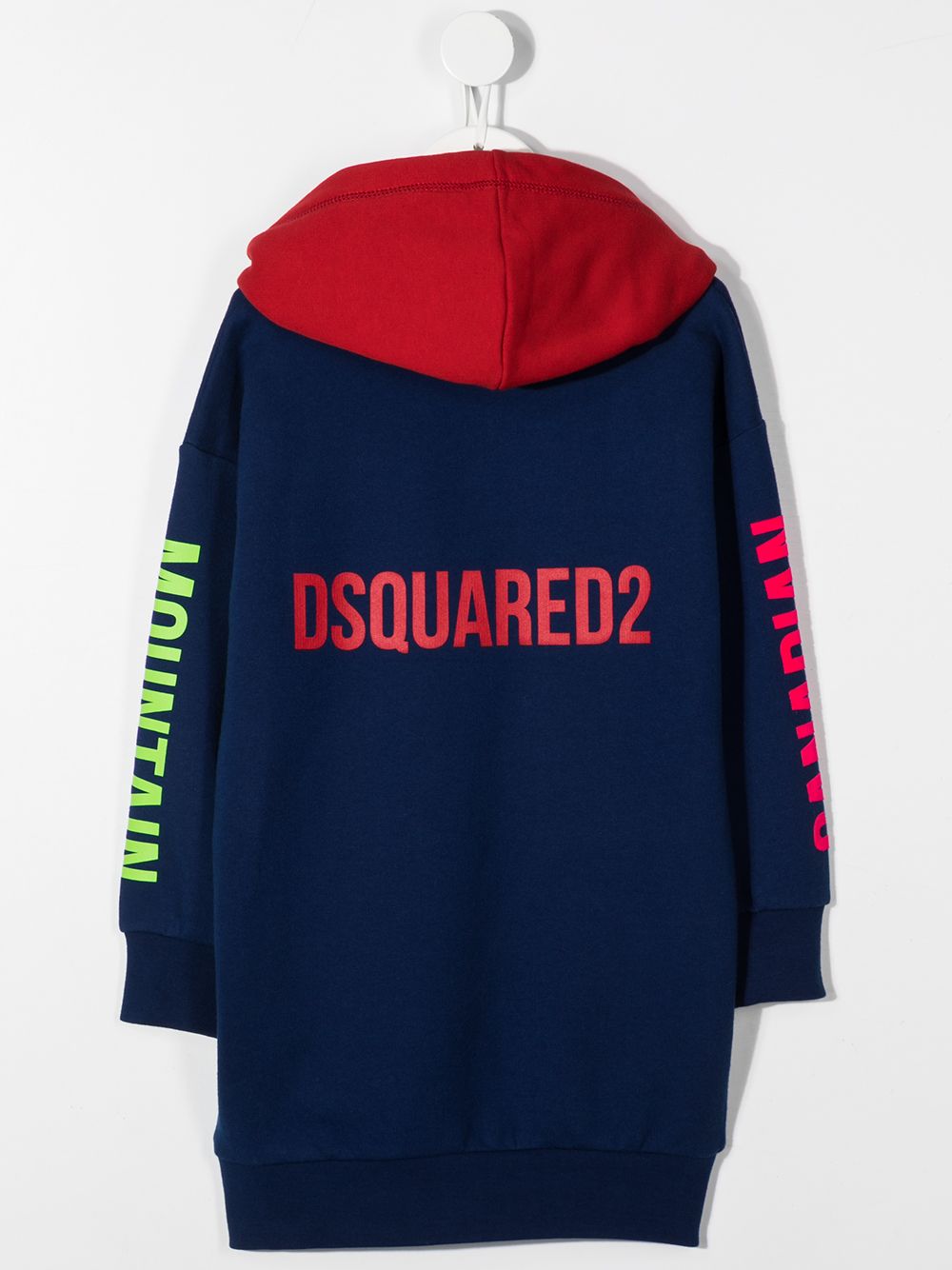 фото Dsquared2 kids толстовка с контрастным капюшоном