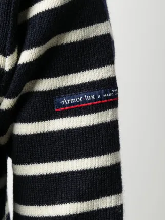 striped long-sleeve jumper展示图