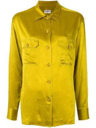CHANEL Pre-Owned Classic Collar Buttoned Shirt - Farfetch