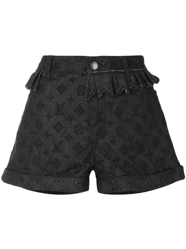 louis vuitton denim shorts