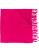 Image 1 of Moncler fringed logo patch scarf