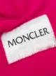 Moncler fringed logo patch scarf
