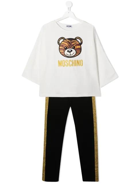 Moschino Kids بدلة رياضية بطبعة شعار
