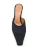 Marni sculpted heel pointed toe mules