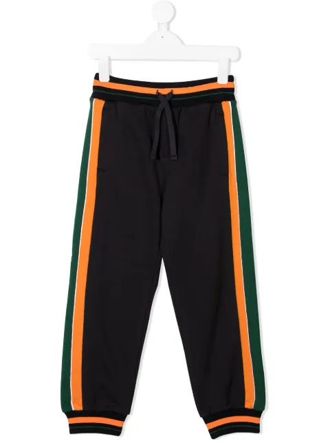 Dolce & Gabbana Kids Calça de moletom com aplicação de logo