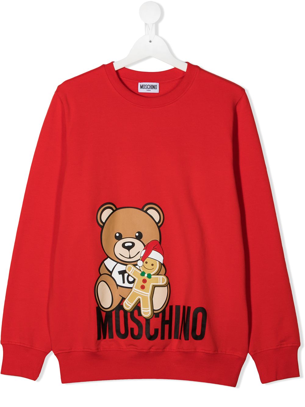 фото Moschino kids толстовка teddy gingerbread