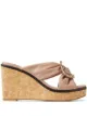 الصورة 1 من Jimmy Choo صندل بكعب عريض 90 ملم