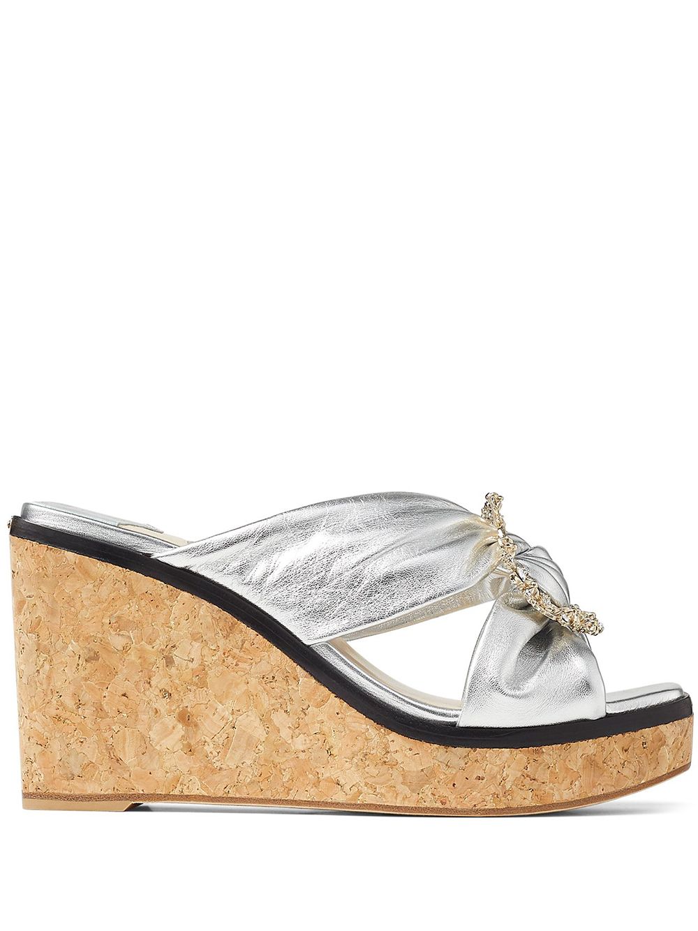 Jimmy Choo Nevara 90mm Wedge Sandals - Farfetch