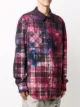 Mauna Kea tie-dye plaid check shirt