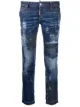 Image 1 of Dsquared2 distressed cropped jeans