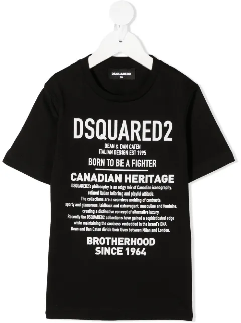 DSQUARED2 KIDS playera con logo estampado